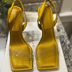 NWT - Good American Crystal Crush Lucite - Size 8